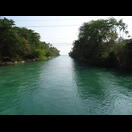 Bei Flut strömt Meerwasser in die Backwaters